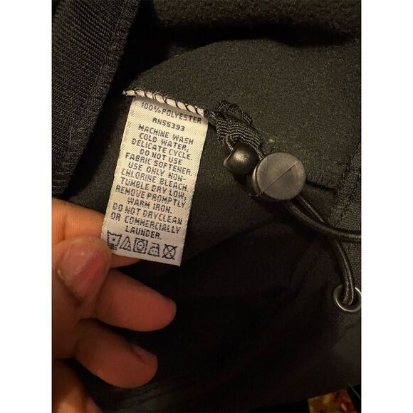 Vantage Men's XL Black Windbreaker Jacket Casual Fall Zip-Up - Picture 9 of 10